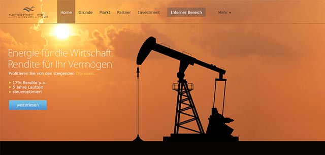 Nordic Oil Webseitendesign